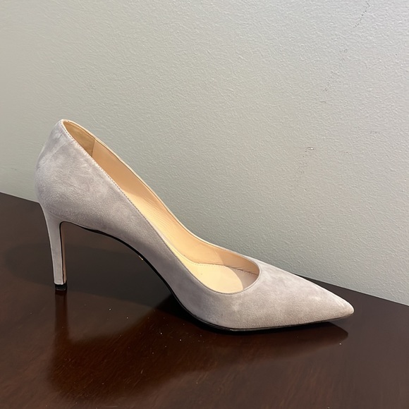 Light Gray Suade Prada Pumps - Picture 7 of 15